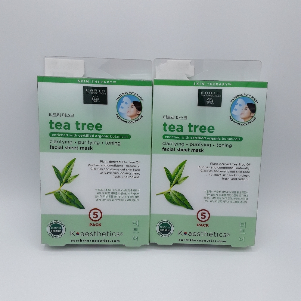 Earth Therapeutics Tea Tree Facial Sheet Mask